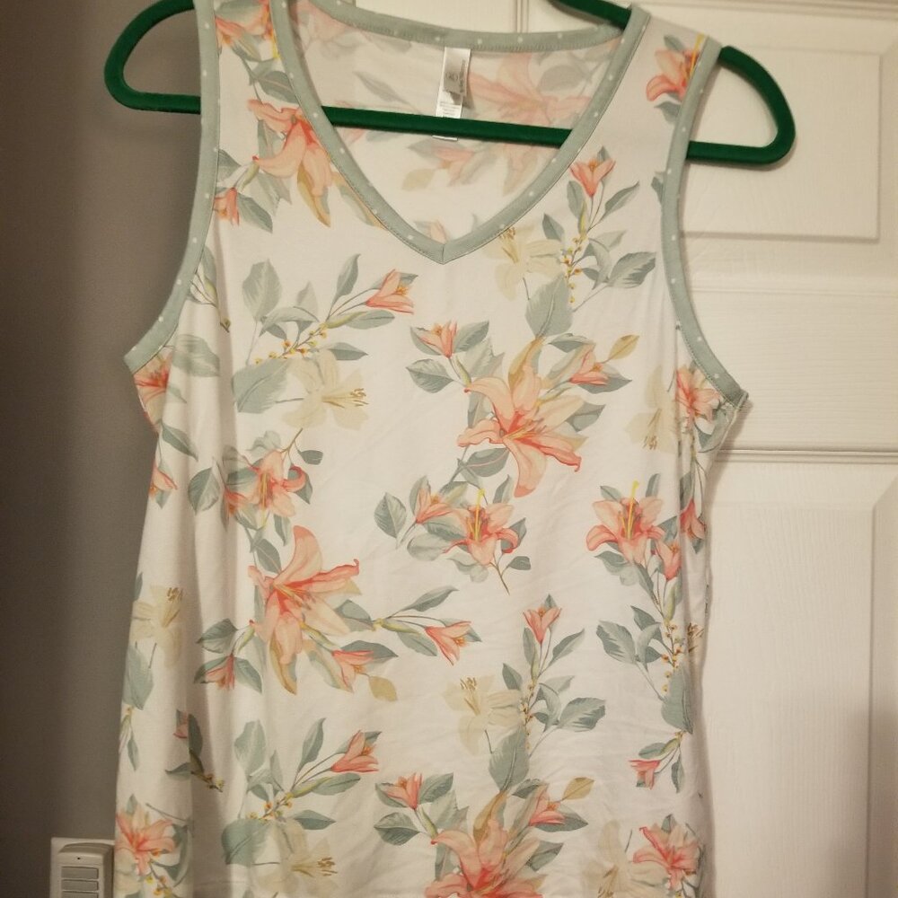Flora Nikrooz Tiger Lily/Seafoam Green Polka-Dot Soft Pajamas